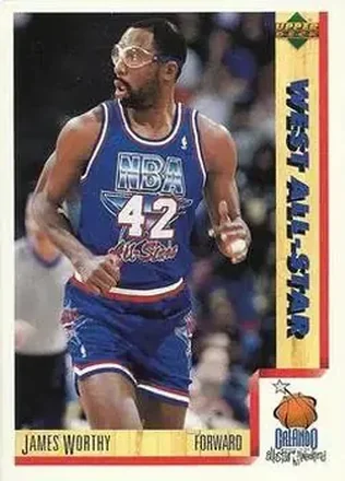 1991-92 Upper Deck Italian #25 - James Worthy - Los Angeles Lakers 1991-92 Upper Deck Italian #25 - James Worthy - Los Angeles Lakers