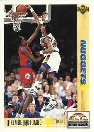 1991-92 Upper Deck Italian #45 - Dikembe Mutombo - Denver Nuggets