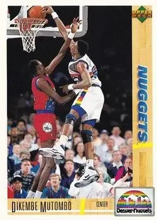 1991-92 Upper Deck Spanish #45 - Dikembe Mutombo - Denver Nuggets