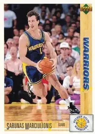 1991-92 Upper Deck Spanish #53 - Šarūnas Marčiulionis - Golden State Warriors 1991-92 Upper Deck Spanish #53 - Šarūnas Marčiulionis - Golden State Warriors
