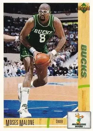 1991-92 Upper Deck Spanish #71 - Moses Malone - Milwaukee Bucks