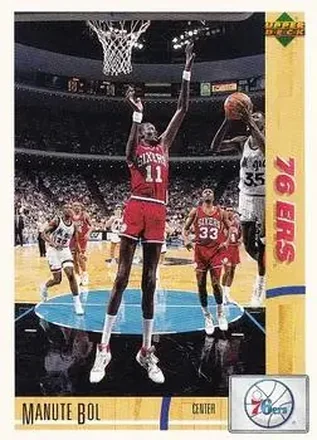 1991-92 Upper Deck Spanish #80 - Manute Bol - Philadelphia 76ers