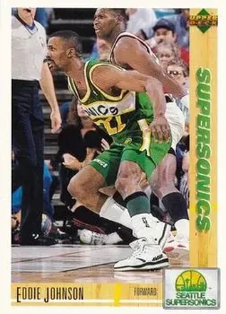 1991-92 Upper Deck Spanish #96 - Eddie Johnson - Seattle SuperSonics
