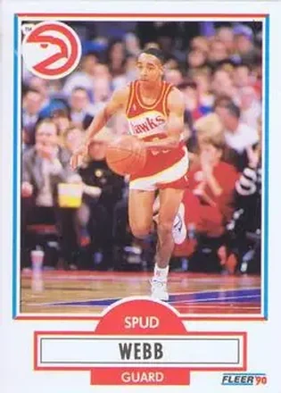 1990-91 Fleer #5 - Spud Webb - Atlanta Hawks 1990-91 Fleer #5 - Spud Webb - Atlanta Hawks