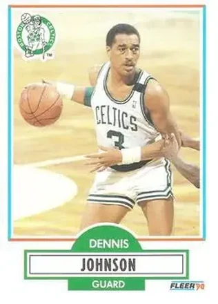 1990-91 Fleer #9 - Dennis Johnson - Boston Celtics 1990-91 Fleer #9 - Dennis Johnson - Boston Celtics
