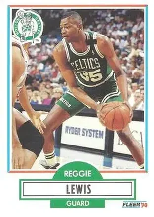 1990-91 Fleer #11 - Reggie Lewis - Boston Celtics 1990-91 Fleer #11 - Reggie Lewis - Boston Celtics
