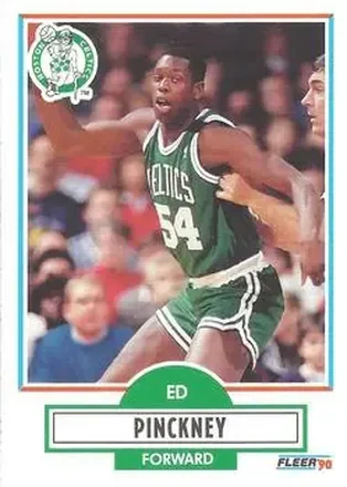 1990-91 Fleer #15 - Ed Pinckney - Boston Celtics