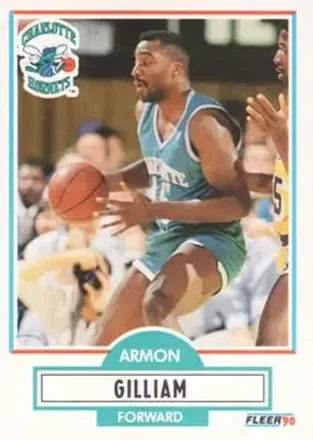 1990-91 Fleer #19 - Armon Gilliam - Charlotte Hornets 1990-91 Fleer #19 - Armon Gilliam - Charlotte Hornets
