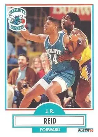 1990-91 Fleer #20 - J.R. Reid - Charlotte Hornets 1990-91 Fleer #20 - J.R. Reid - Charlotte Hornets