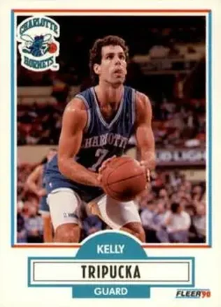 1990-91 Fleer #21 - Kelly Tripucka - Charlotte Hornets