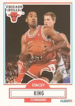 1990-91 Fleer #27 - Stacey King - Chicago Bulls 1990-91 Fleer #27 - Stacey King - Chicago Bulls
