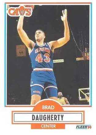 1990-91 Fleer #31 - Brad Daugherty - Cleveland Cavaliers
