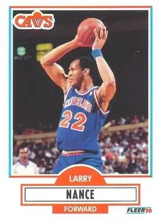 1990-91 Fleer #35 - Larry Nance - Cleveland Cavaliers