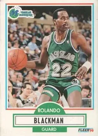1990-91 Fleer #38 - Rolando Blackman - Dallas Mavericks