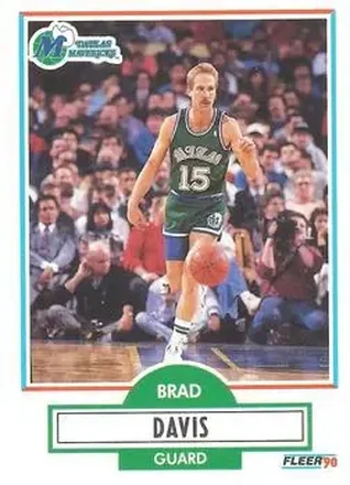 1990-91 Fleer #40 - Brad Davis - Dallas Mavericks