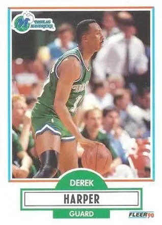 1990-91 Fleer #42 - Derek Harper - Dallas Mavericks