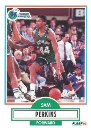 1990-91 Fleer #43 - Sam Perkins - Dallas Mavericks