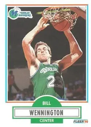 1990-91 Fleer #44 - Bill Wennington - Dallas Mavericks