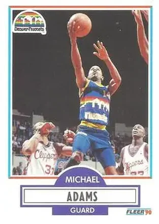 1990-91 Fleer #46 - Michael Adams - Denver Nuggets