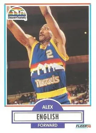 1990-91 Fleer #48 - Alex English - Denver Nuggets