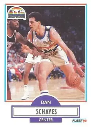 1990-91 Fleer #53 - Danny Schayes - Denver Nuggets