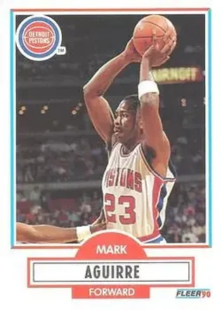 1990-91 Fleer #54 - Mark Aguirre - Detroit Pistons