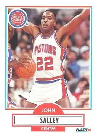 1990-91 Fleer #60 - John Salley - Detroit Pistons