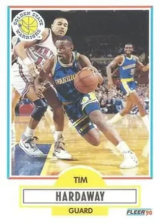 1990-91 Fleer #63 - Tim Hardaway - Golden State Warriors 1990-91 Fleer #63 - Tim Hardaway - Golden State Warriors
