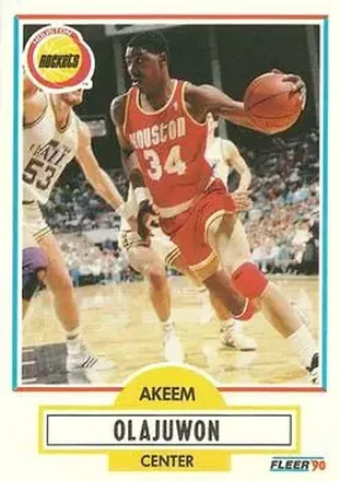 1990-91 Fleer #73 - Hakeem Olajuwon - Houston Rockets