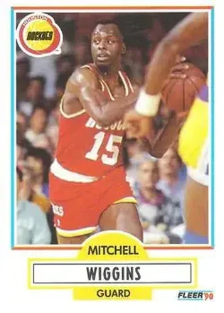 1990-91 Fleer #75 - Mitchell Wiggins - Houston Rockets 1990-91 Fleer #75 - Mitchell Wiggins - Houston Rockets