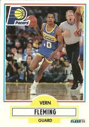 1990-91 Fleer #76 - Vern Fleming - Indiana Pacers