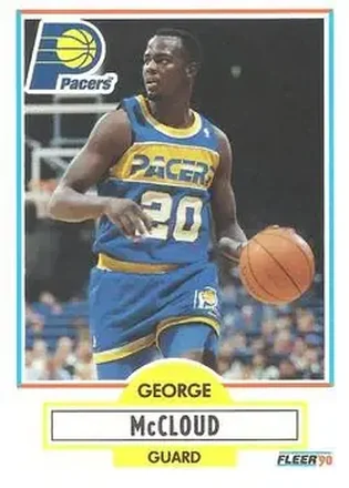 1990-91 Fleer #77 - George McCloud - Indiana Pacers