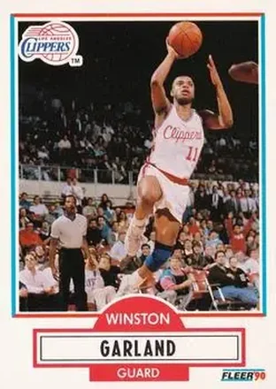 1990-91 Fleer #85 - Winston Garland - Los Angeles Clippers