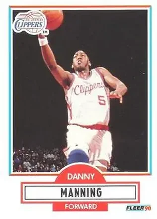 1990-91 Fleer #87 - Danny Manning - Los Angeles Clippers