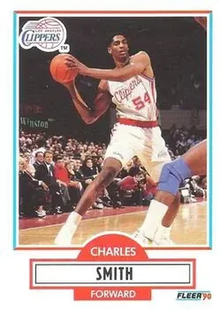 1990-91 Fleer #89 - Charles Smith - Los Angeles Clippers 1990-91 Fleer #89 - Charles Smith - Los Angeles Clippers