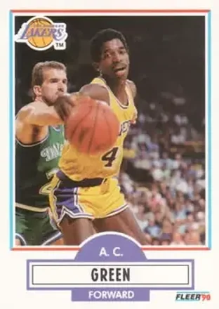 1990-91 Fleer #92 - A.C. Green - Los Angeles Lakers