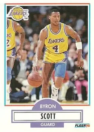 1990-91 Fleer #94 - Byron Scott - Los Angeles Lakers