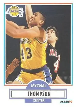1990-91 Fleer #95 - Mychal Thompson - Los Angeles Lakers