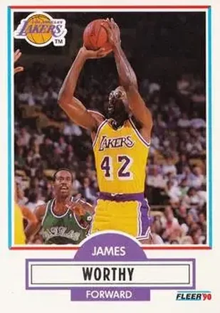 1990-91 Fleer #97 - James Worthy - Los Angeles Lakers