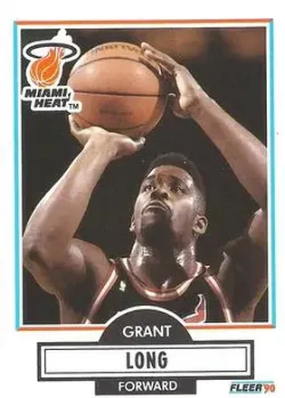 1990-91 Fleer #100 - Grant Long - Miami Heat 1990-91 Fleer #100 - Grant Long - Miami Heat