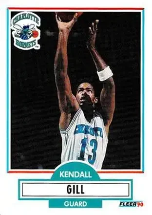 1990-91 Fleer Update #U-11 - Kendall Gill - Charlotte Hornets