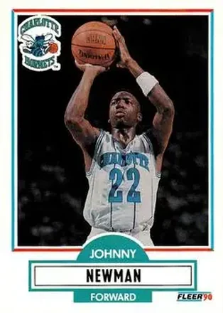 1990-91 Fleer Update #U-12 - Johnny Newman - Charlotte Hornets