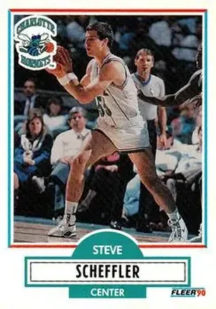1990-91 Fleer Update #U-13 - Steve Scheffler - Charlotte Hornets
