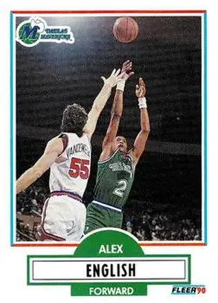 1990-91 Fleer Update #U-19 - Alex English - Dallas Mavericks