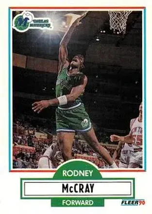 1990-91 Fleer Update #U-21 - Rodney McCray - Dallas Mavericks