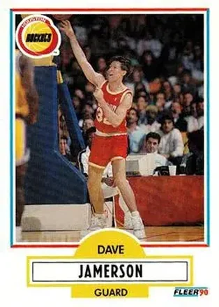 1990-91 Fleer Update #U-35 - Dave Jamerson - Houston Rockets