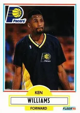 1990-91 Fleer Update #U-38 - Kenny Williams - Indiana Pacers