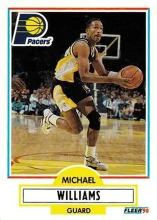 1990-91 Fleer Update #U-39 - Micheal Williams - Indiana Pacers