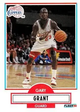1990-91 Fleer Update #U-40 - Gary Grant - Los Angeles Clippers
