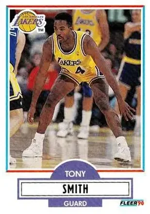 1990-91 Fleer Update #U-45 - Tony Smith - Los Angeles Lakers
